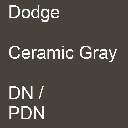 Dodge, Ceramic Gray, DN / PDN.